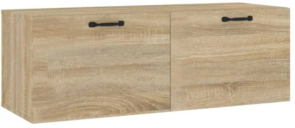 Sieninė spintelė, ąžuolo, 100x36,5x35cm, apdirbta mediena