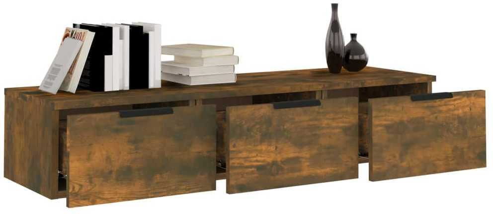 TV staliukas Sieninė spintelė, dūminio ąžuolo, 102x30x20cm, apdirbta mediena