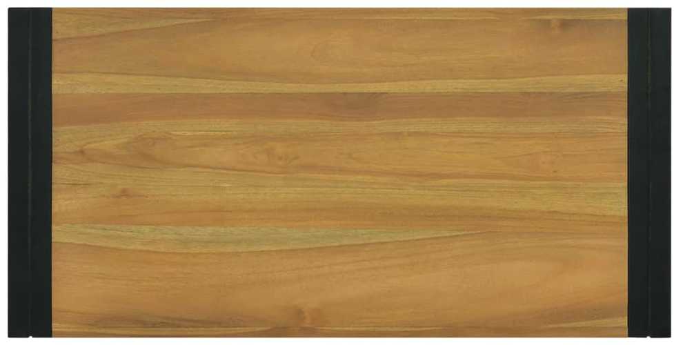Sieninė vonios kambario spintelė, 90x45x35cm, tikmedžio masyvas