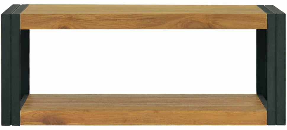 Sieninė vonios kambario spintelė, 90x45x35cm, tikmedžio masyvas