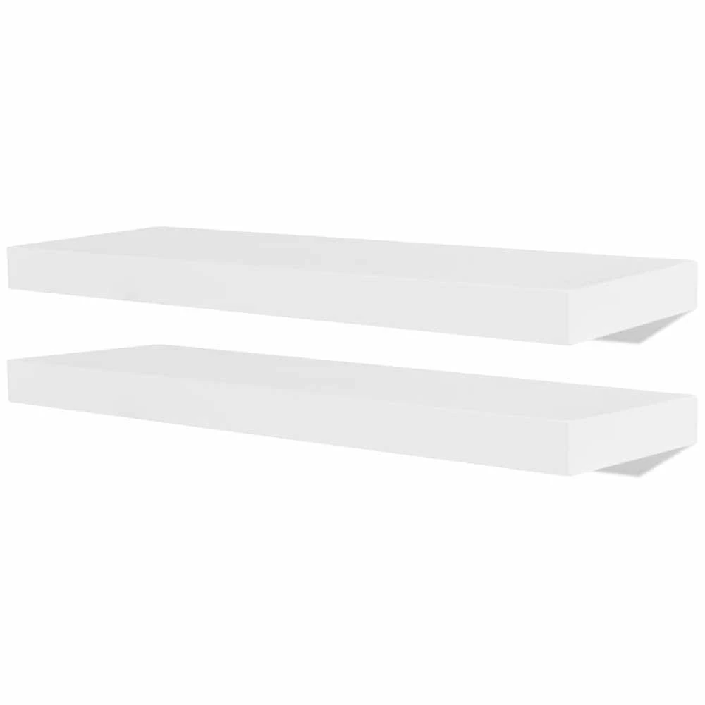 Sieninės lentynos, 4vnt., baltos, 60 cm
