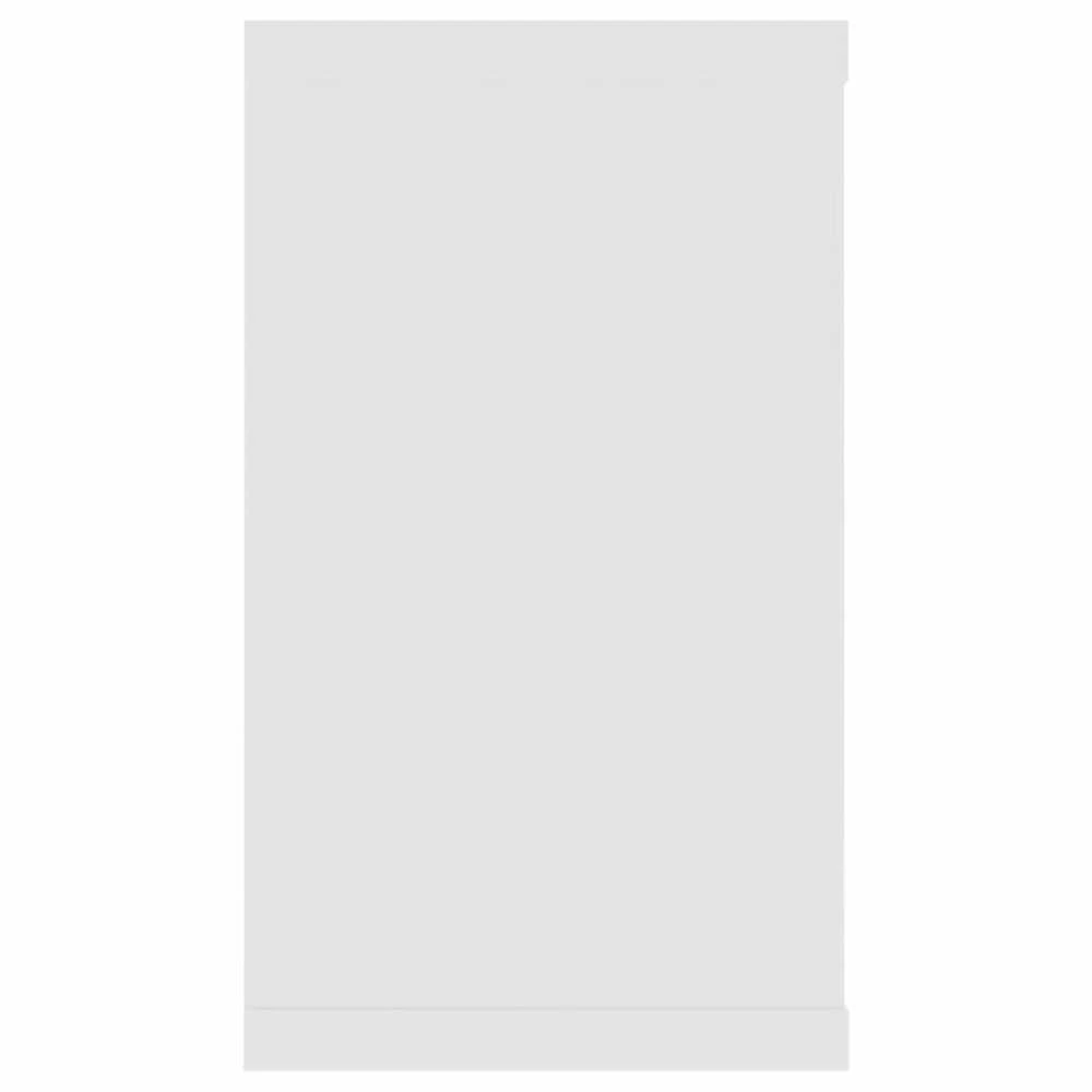 Sieninės lentynos, 4vnt., baltos, 80x15x26,5cm apdirbta mediena