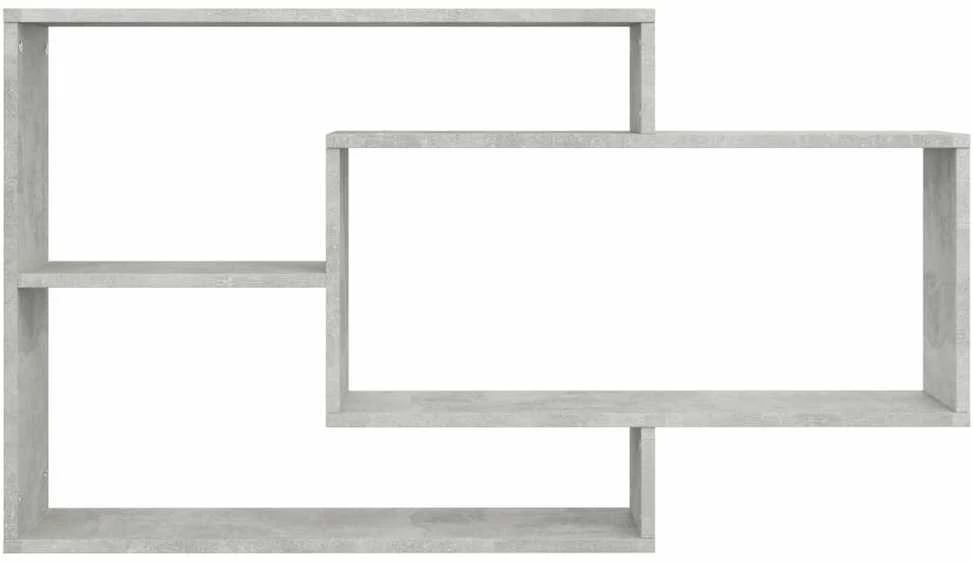 Sieninės lentynos, betono, 104x20x58,5 cm, apdirbta mediena