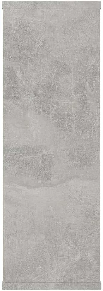 Sieninės lentynos, betono, 104x20x58,5 cm, apdirbta mediena