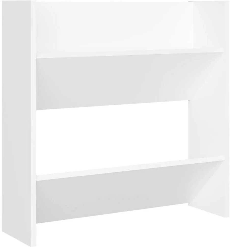 Sieninės spintelės batams, 4vnt., baltos, 60x18x60cm, MDP