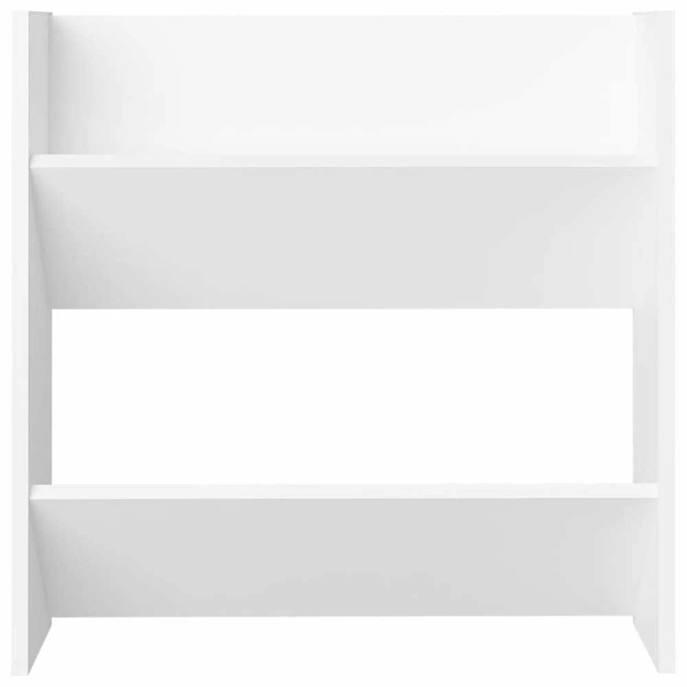 Sieninės spintelės batams, 4vnt., baltos, 60x18x60cm, MDP