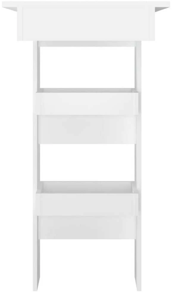 Sieninis baro staliukas, baltas, 102x45x103,5cm, mediena