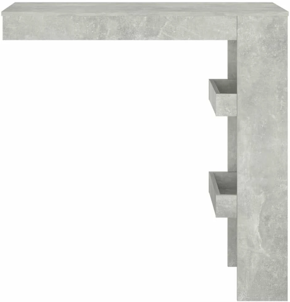 Sieninis baro staliukas, pilkas, 102x45x103,5cm, mediena