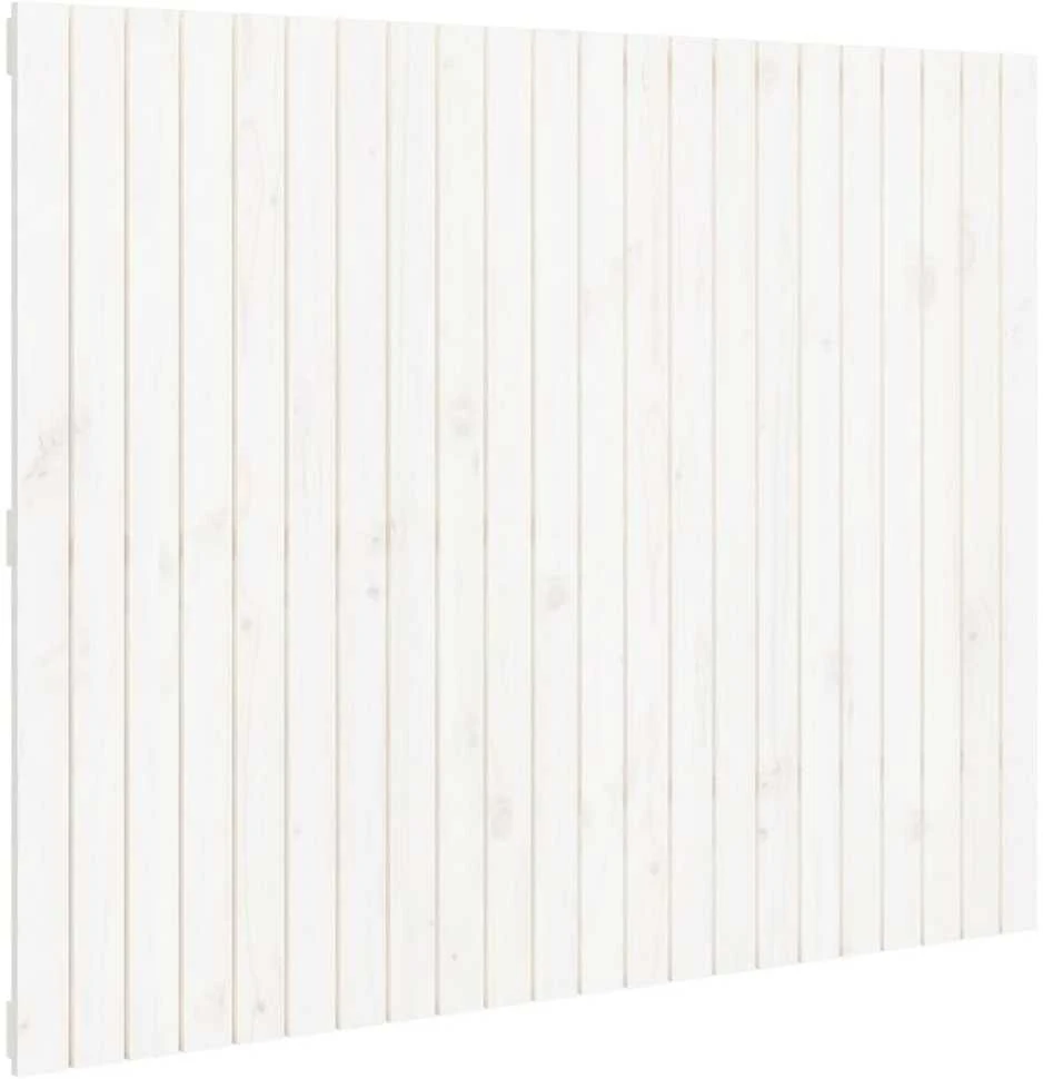 Lova Sieninis galvūgalis, baltas, 140x3x110cm, pušies masyvas