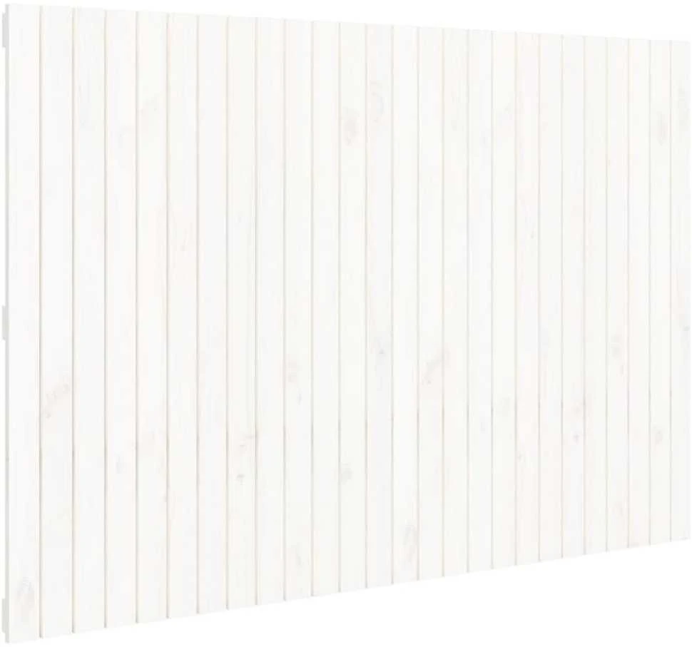 Lova Sieninis galvūgalis, baltas, 166x3x110cm, pušies masyvas