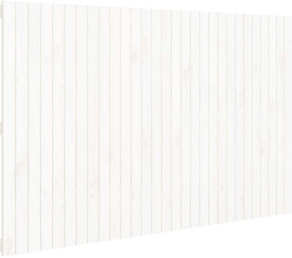 Lova Sieninis galvūgalis, baltas, 185x3x110cm, pušies masyvas