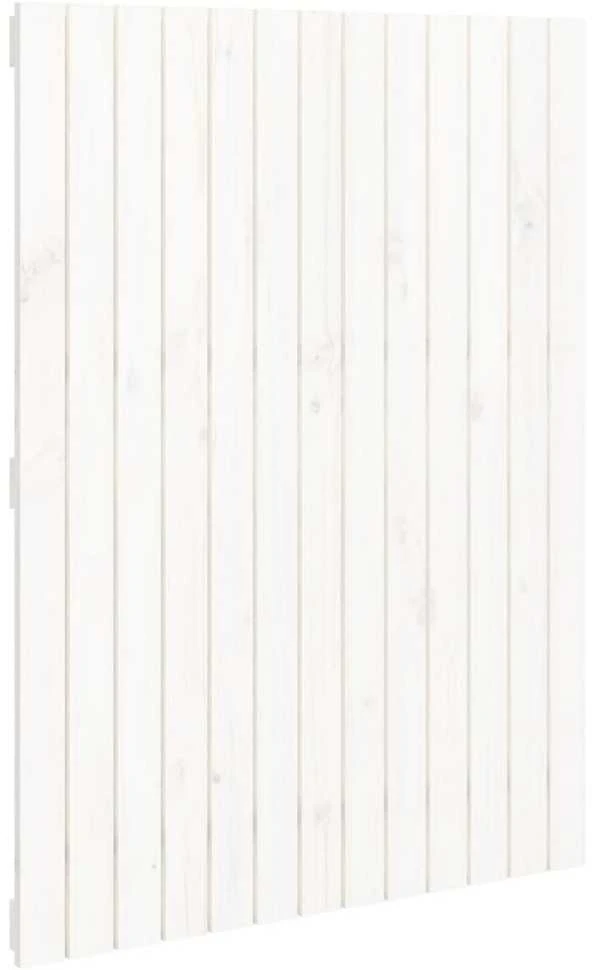 Lova Sieninis galvūgalis, baltas, 82,5x3x110cm, pušies masyvas