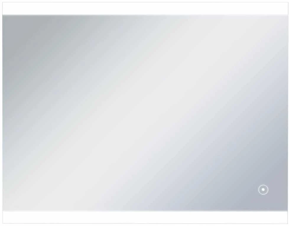 Sieninis vonios kambario veidrodis su LED ir jutikliu, 80x60cm