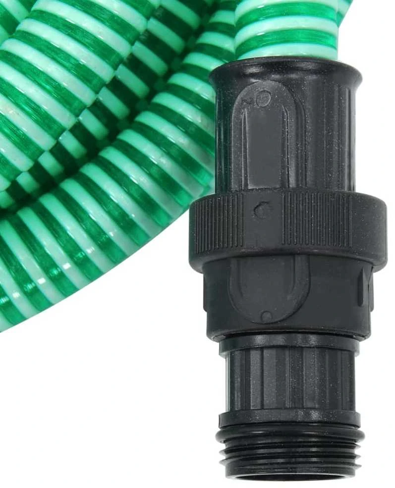 Siurbimo žarna su PVC jungtimis, žalios spalvos, 1", 4m, PVC