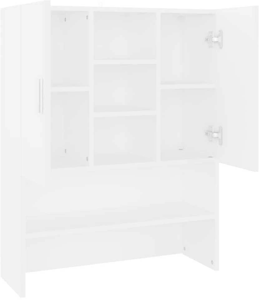 Skalbimo mašinos spintelė, baltos spalvos, 70,5x25,5x90cm