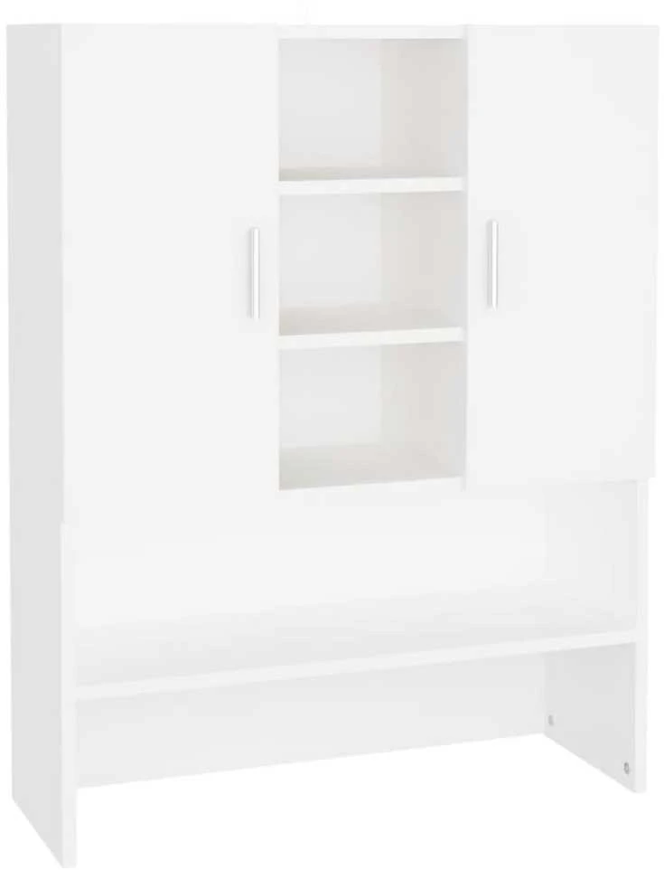 Skalbimo mašinos spintelė, baltos spalvos, 70,5x25,5x90cm