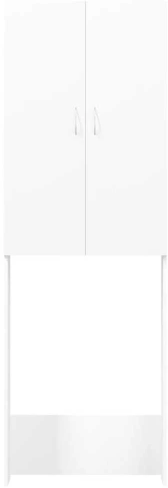 Skalbimo mašinos spintelė, baltos spalvos, 64x25,5x190cm