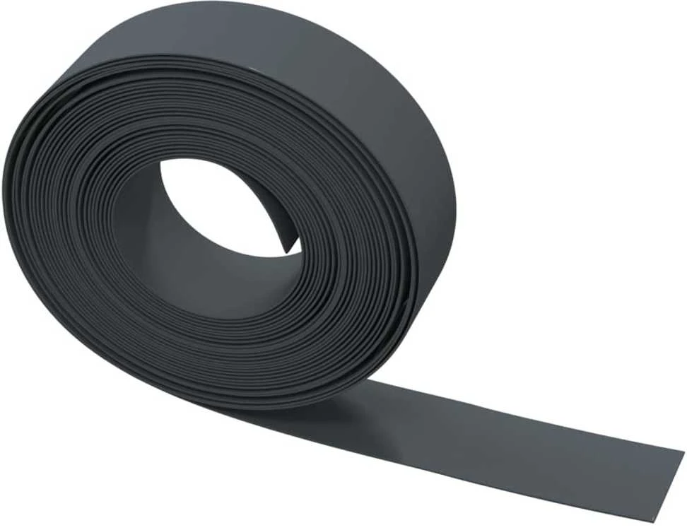 Sodo apvadas, pilkos spalvos, 10m, 15cm, polietilenas