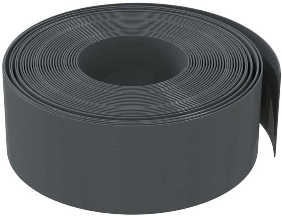 Sodo apvadas, pilkos spalvos, 10m, 20cm, polietilenas