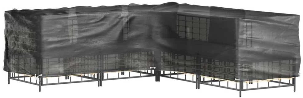 Sodo baldų uždangalas, 250x250x70cm, 16 kilpučių, L formos
