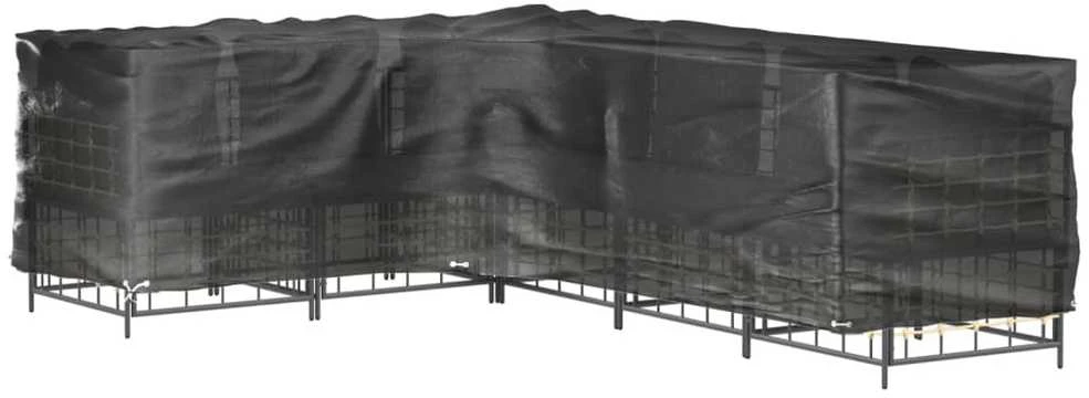 Sodo baldų uždangalas, 260x210x80cm, 16 kilpučių, L formos