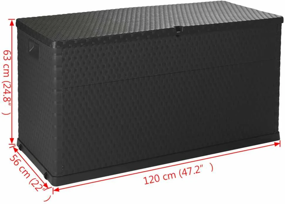 Sodo daiktadėžė 43711 antracito sp. 120x56x63cm