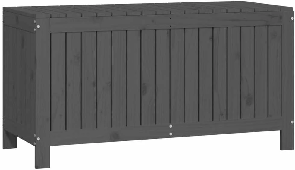 Sodo daiktadėžė, pilka, 115x49x60cm, pušies medienos masyvas