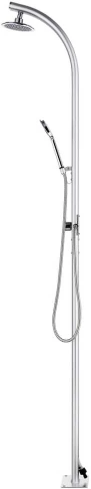 Sodo dušas su pilku pagrindu, 220cm, aliuminis (315943+48203)