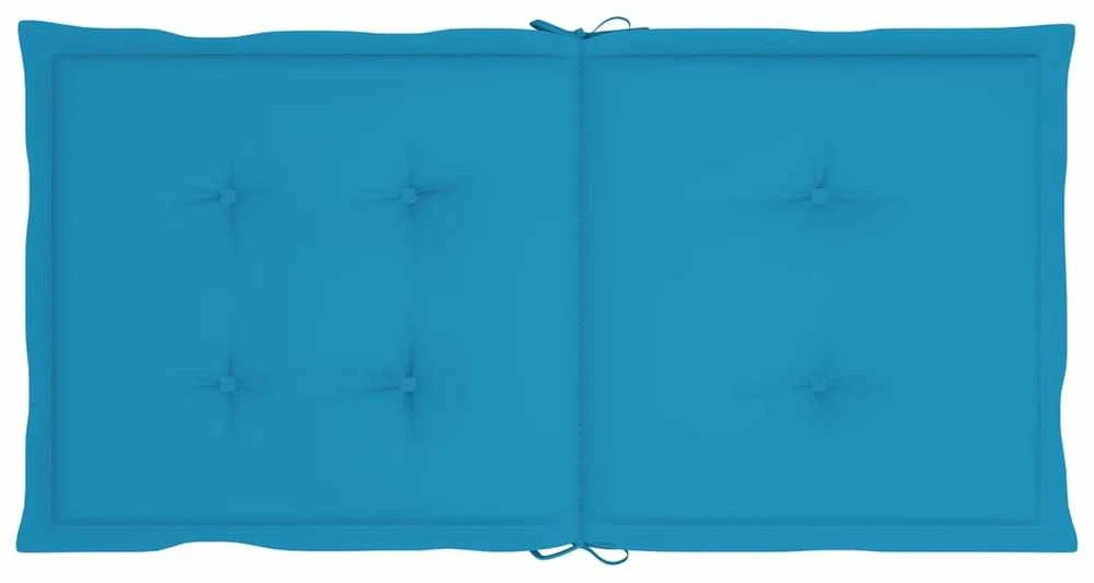 Sodo kėdės pagalvėlės, 2vnt., mėlynos, 100x50x3cm, audinys