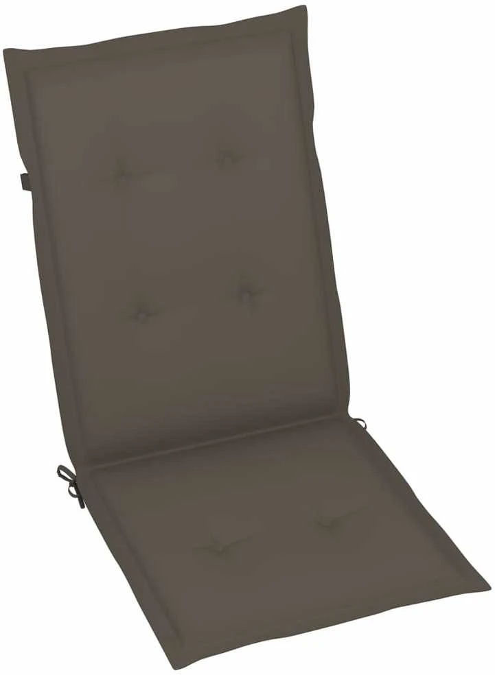 Sodo kėdės pagalvėlės, 4vnt., taupe, 120x50x3cm, audinys