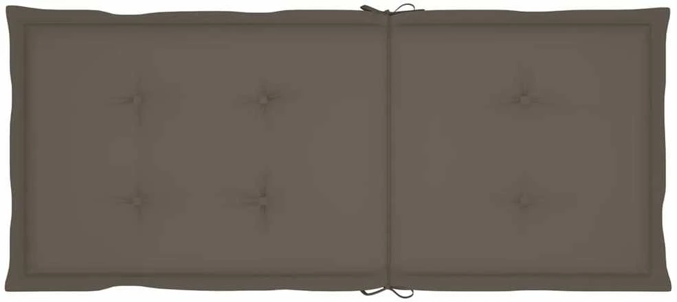 Sodo kėdės pagalvėlės, 4vnt., taupe, 120x50x3cm, audinys