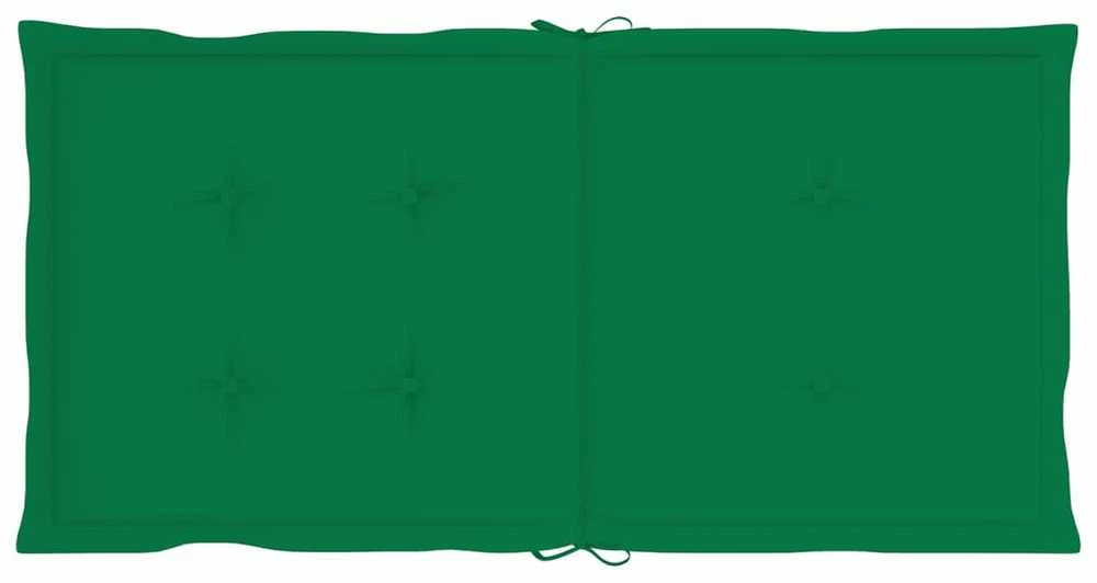 Sodo kėdės pagalvėlės, 4vnt., žalios, 100x50x3cm, audinys