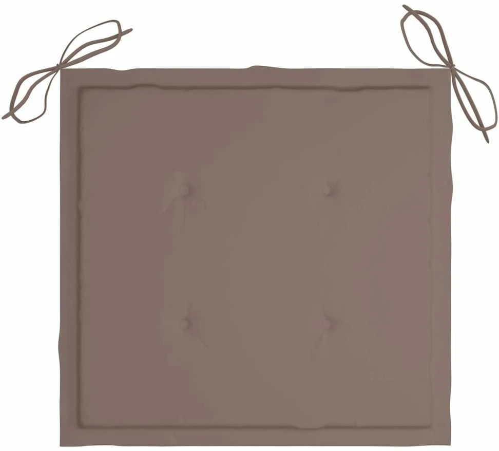Sodo kėdės pagalvėlės, 6vnt., taupe spalvos, 40x40x3cm, audinys