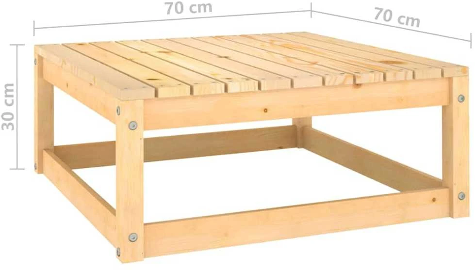 Lauko baldų komplektas Sodo komplektas su pagalvėlėmis, 4 dalių, pušies masyvas