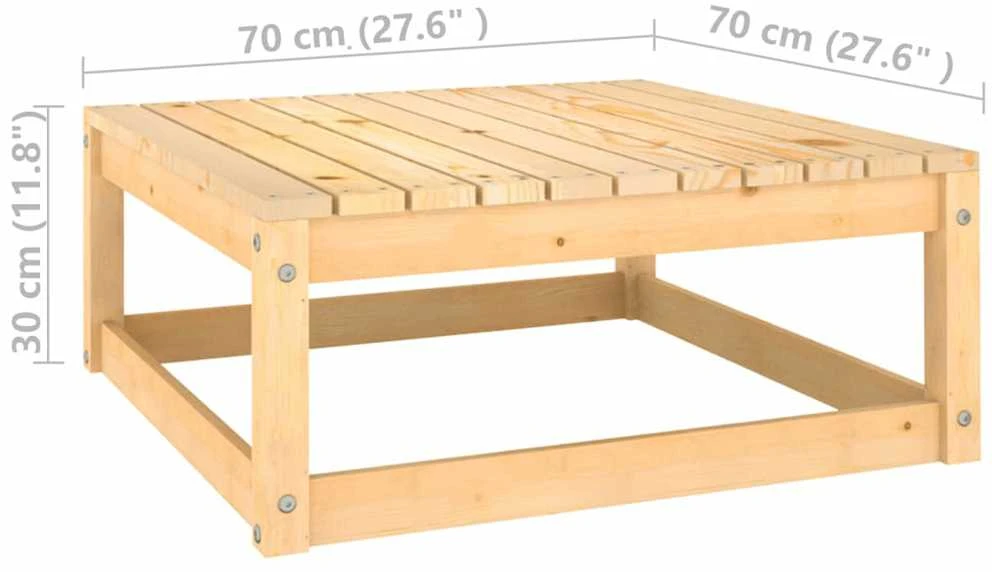 Lauko baldų komplektas Sodo komplektas su pagalvėlėmis, 5 dalių, pušies masyvas