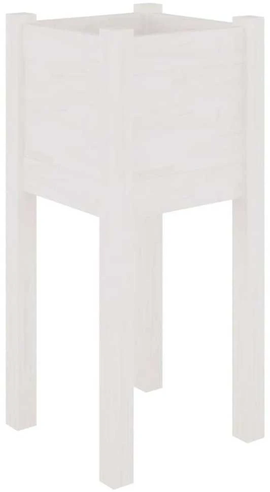 Sodo loveliai, 2vnt., balti, 31x31x70cm, pušies masyvas