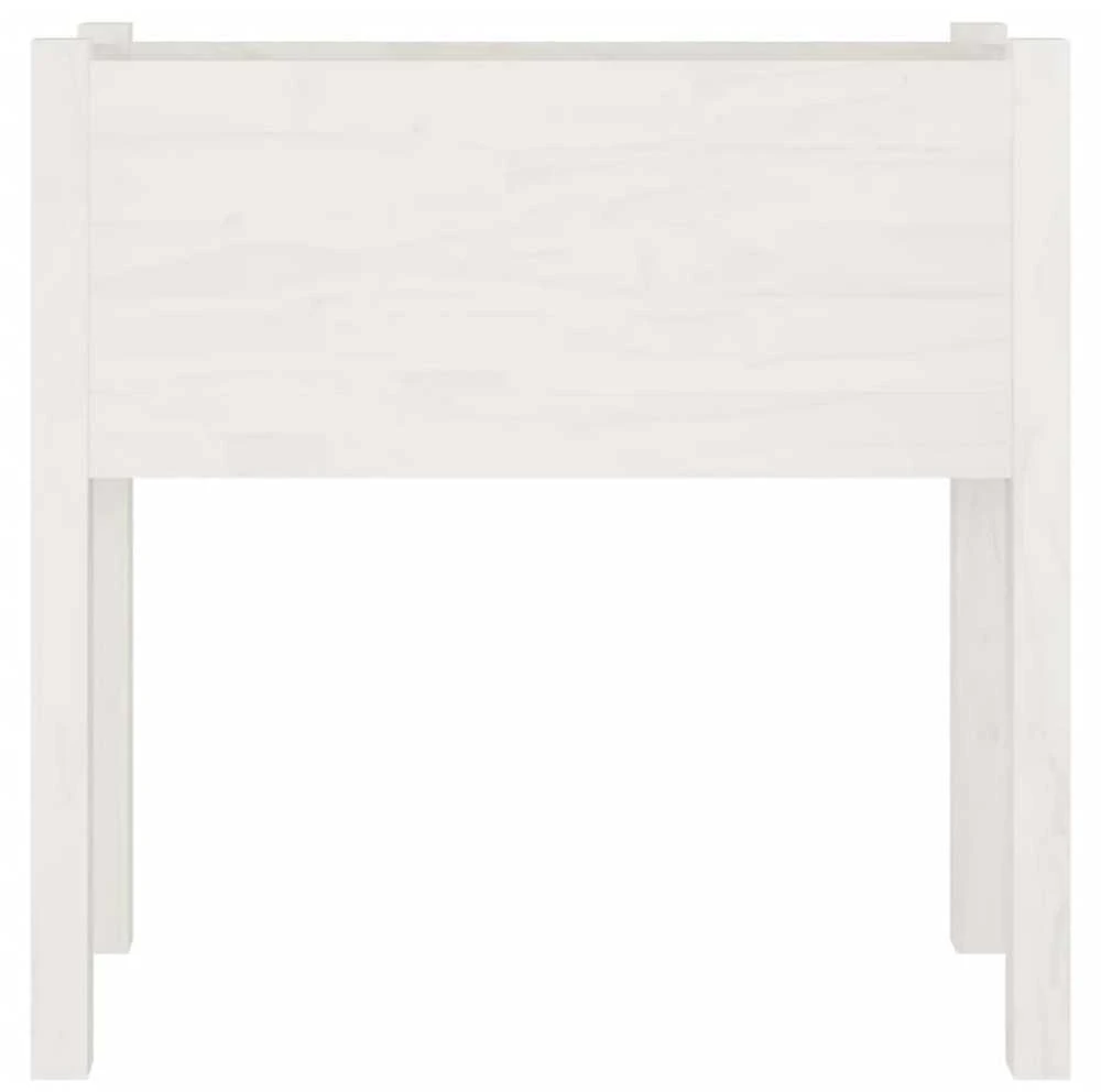 Sodo loveliai, 2vnt., balti, 70x31x70cm, pušies masyvas