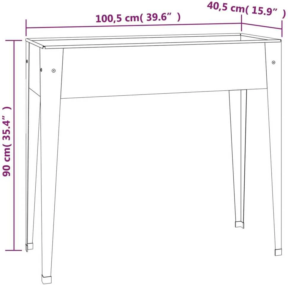 Sodo lovelis, 100,5x40,5x90cm, galvanizuotas plienas