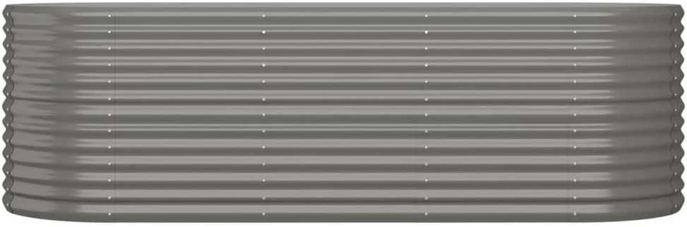 Aukštas sodo lovelis, pilkas, 224x80x68cm, plienas
