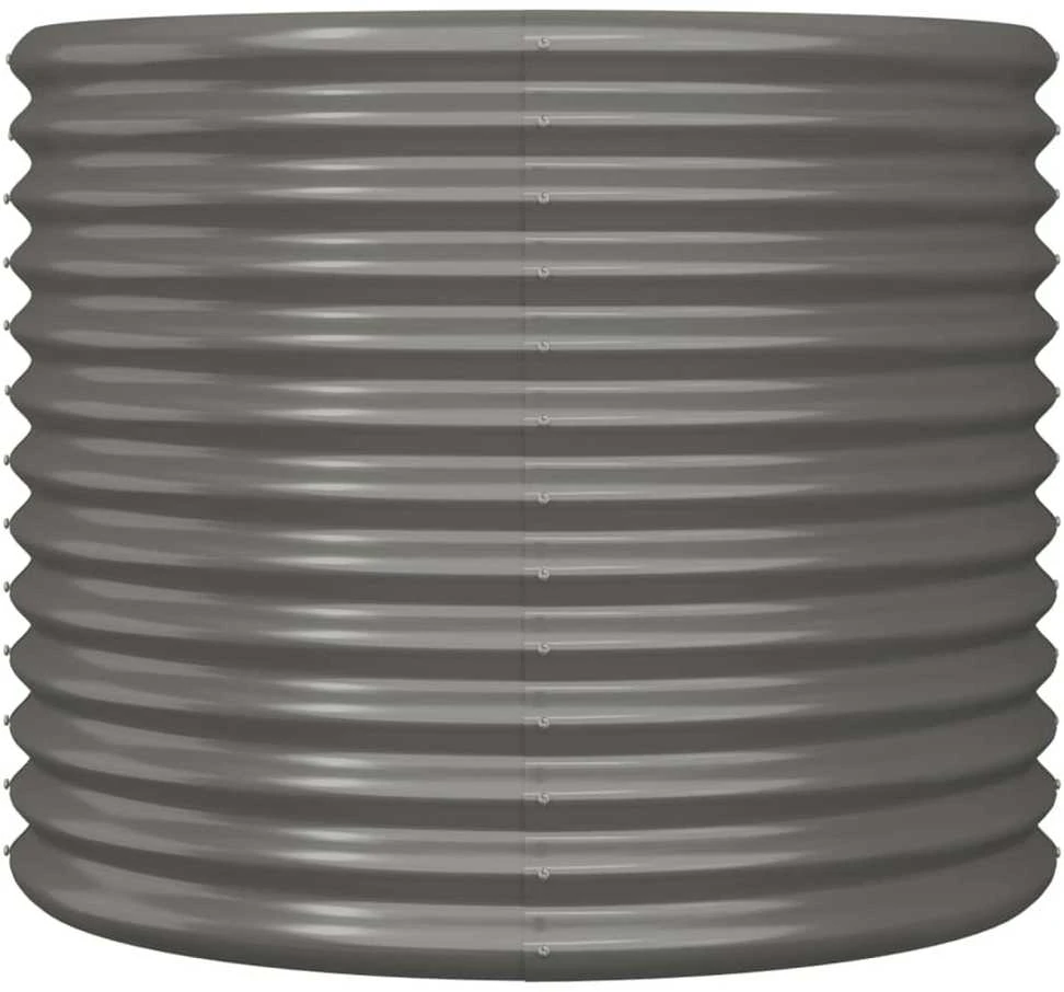 Sodo lovelis, pilkas, 80x80x68cm, plienas