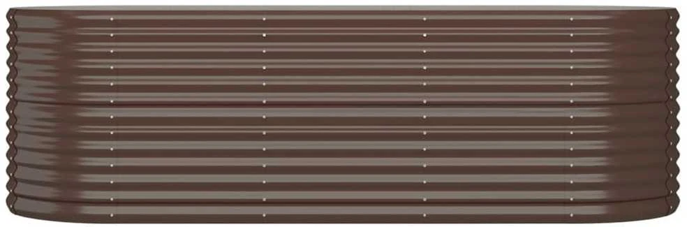 Aukštas sodo lovelis, rudas, 224x80x68cm, plienas