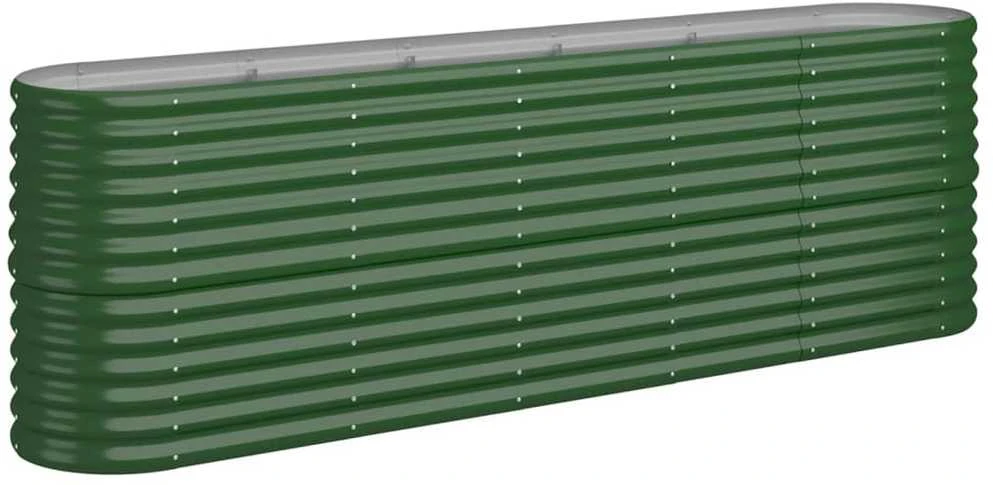 Aukštas sodo lovelis, žalias, 224x40x68cm, plienas