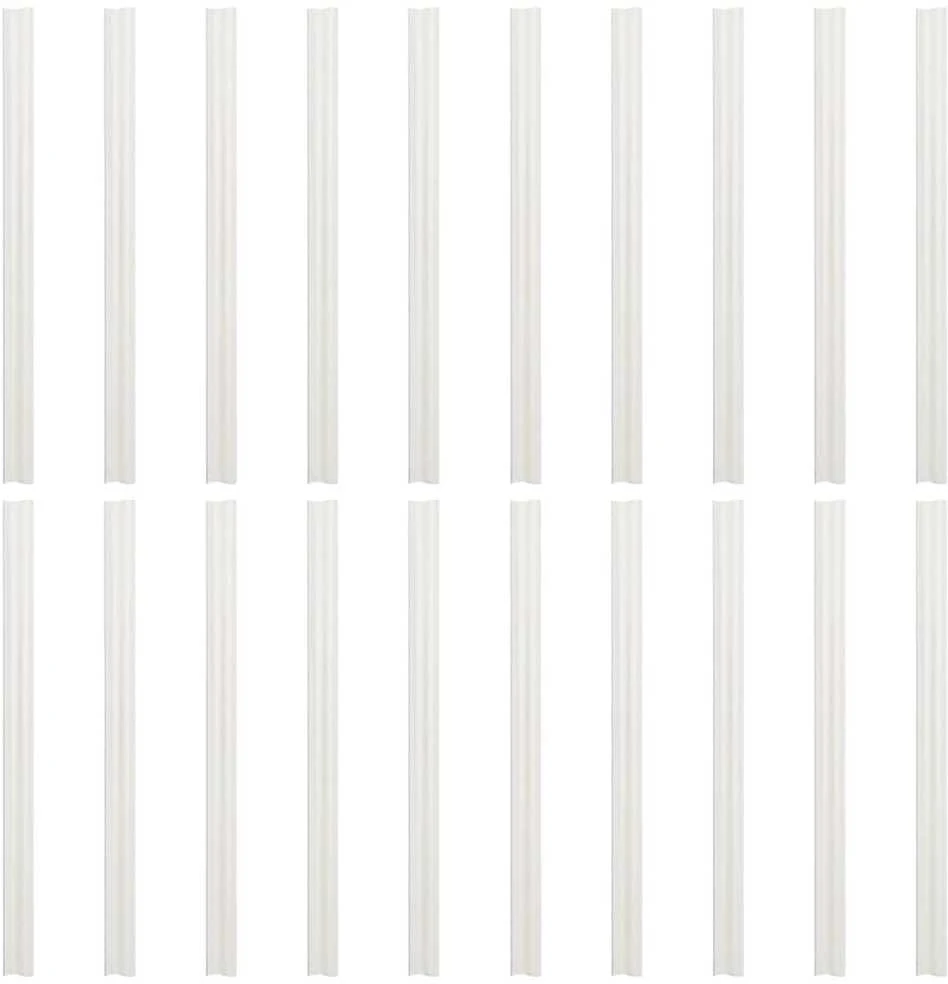 Sodo pertvaros, 10vnt., šviesiai pilkos, 252,5x19cm, PVC