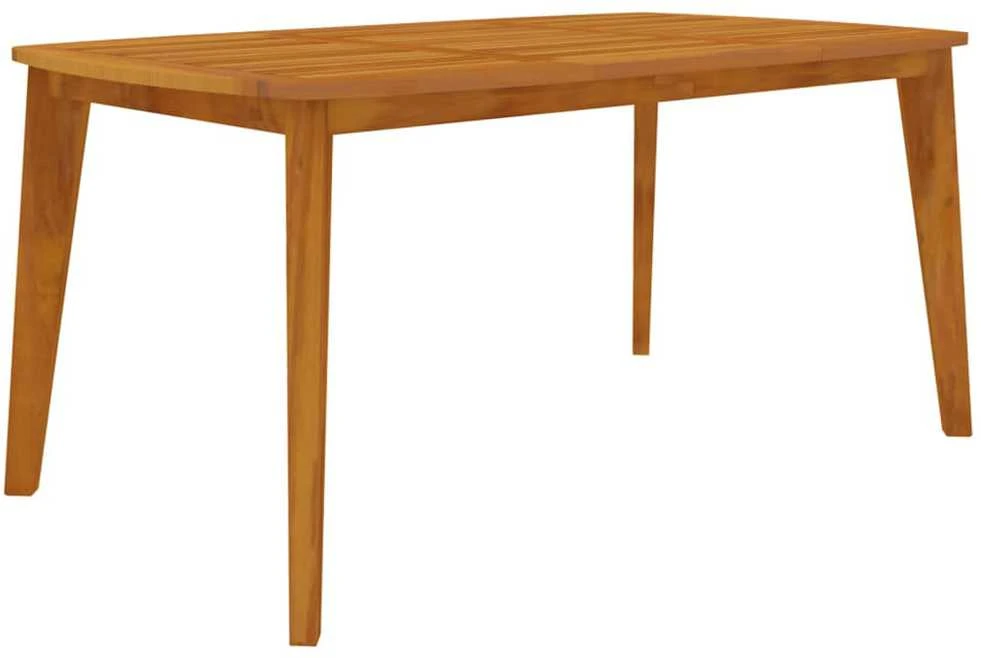 Sodo stalas, 160x90x75cm, akacijos medienos masyvas