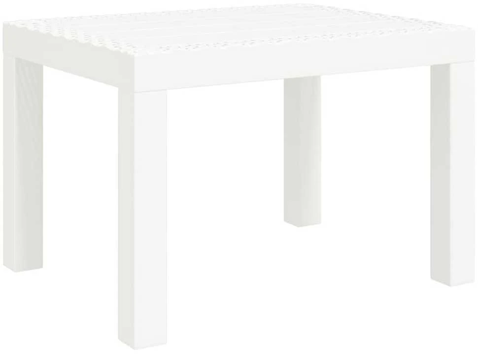 Sodo stalas, baltos spalvos, 59x47x40cm, PP