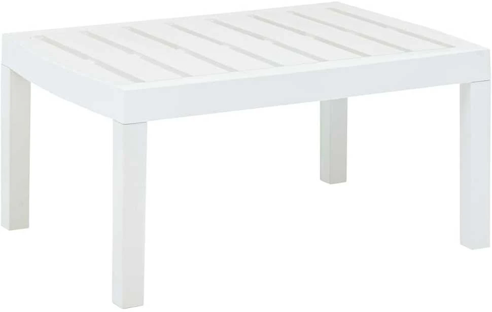 Sodo stalas, baltos spalvos, 78x55x38cm, plastikas
