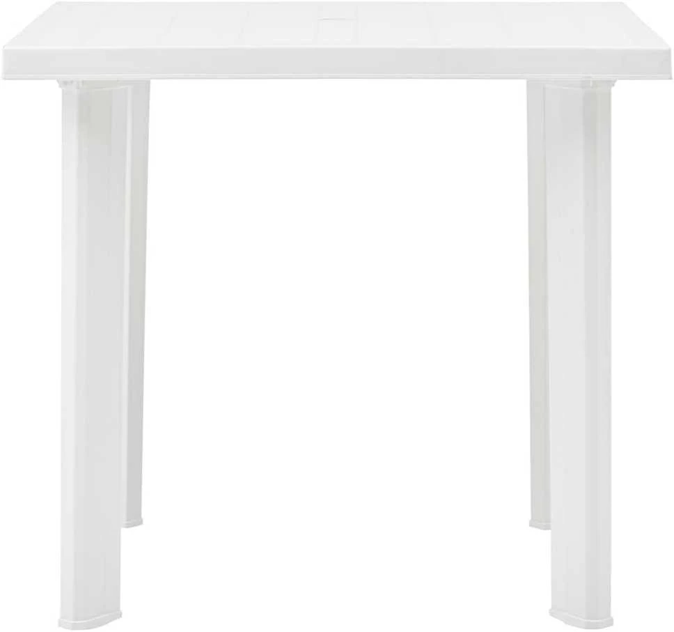 Sodo stalas, baltos spalvos, 80x75x72cm, plastikas