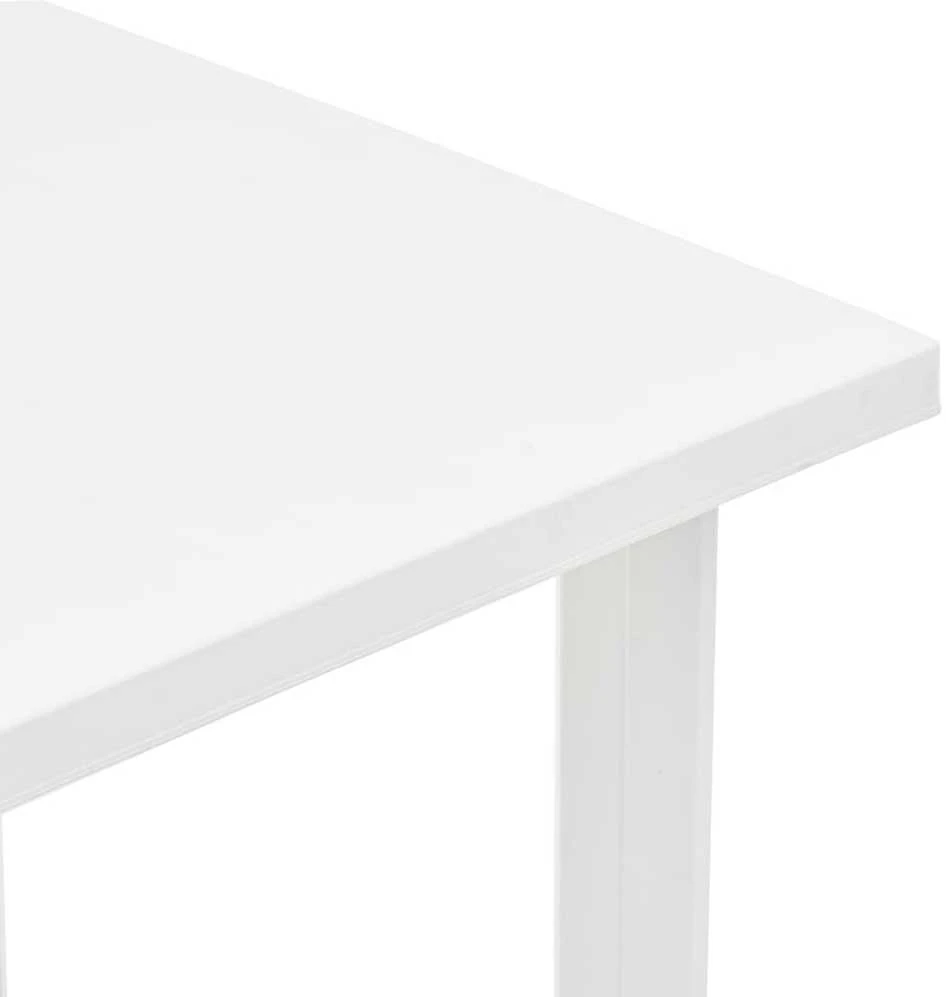 Sodo stalas, baltos spalvos, 80x75x72cm, plastikas