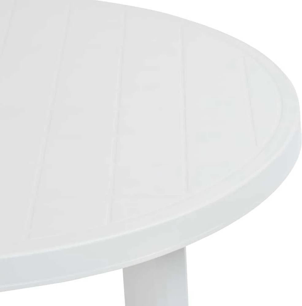 Sodo stalas, baltos spalvos, 89cm, plastikas