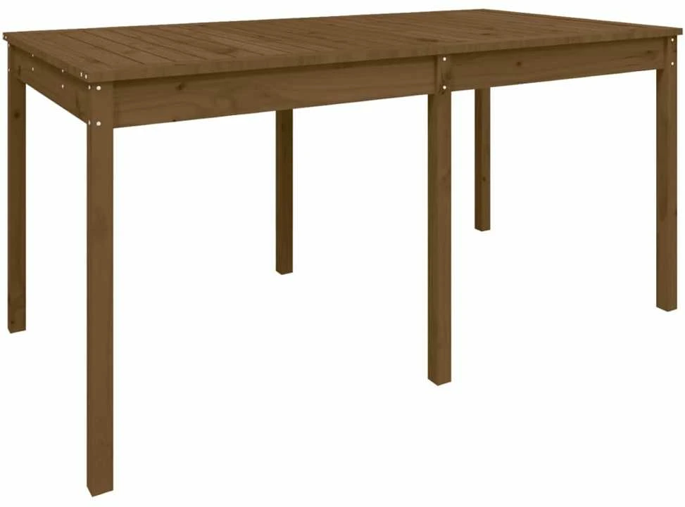 Sodo stalas, medaus rudas, 159,5x82,5x76cm, pušies masyvas
